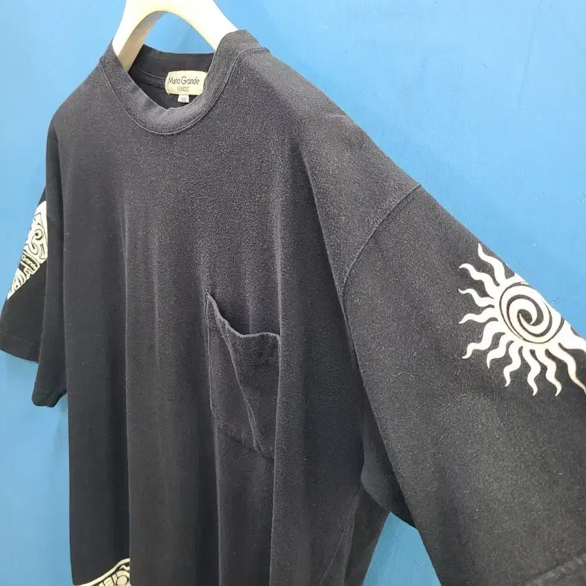 [BUNJANG] Mario Grande 90s Tattoo Bike Graphic T-Shirt / 90s 찐~빈티지 타투 바이크 반팔티