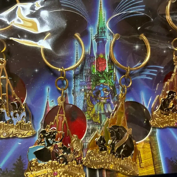 [BUNJANG] Tokyo Disneyland Keychain Set (Cinderella, Alice, Beauty and the Beast, Rapunzel) / 디즈니랜드 키링