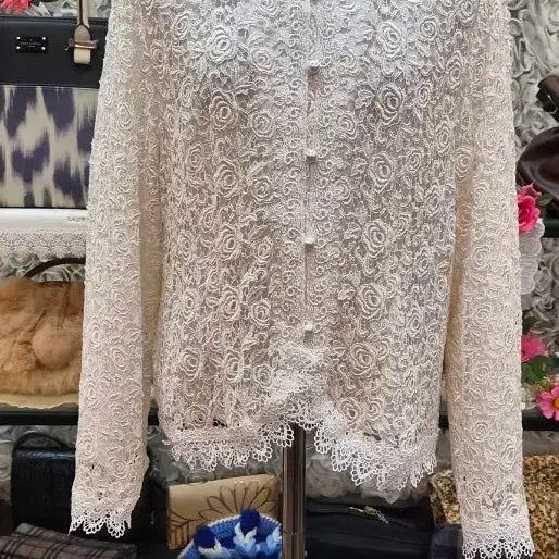 [BUNJANG] Premium Lace Jacket (Size 66) / 고급 레이스 자켓(66)