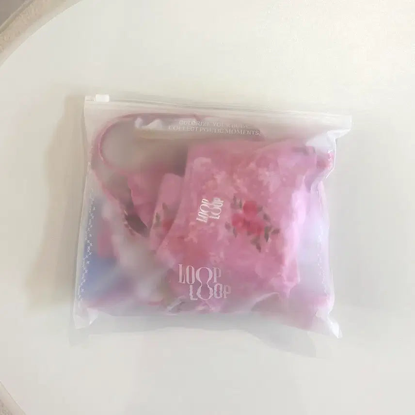[BUNJANG] Loopy Loopy String Bikini Set Spring Pony Pink (S) Sealed / 루프루프 스트링 비키니 세트 스프링 포니 핑크(S) 미개봉