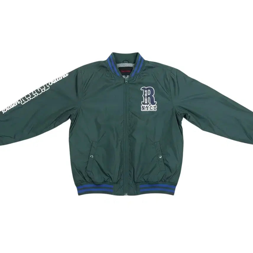 [BUNJANG] Shinwha Intercrew Varsity Bomber Jacket (Men's 105) / 남성105/ 신화인터크루 바시티 점퍼 자켓 블루종 GN 35-152