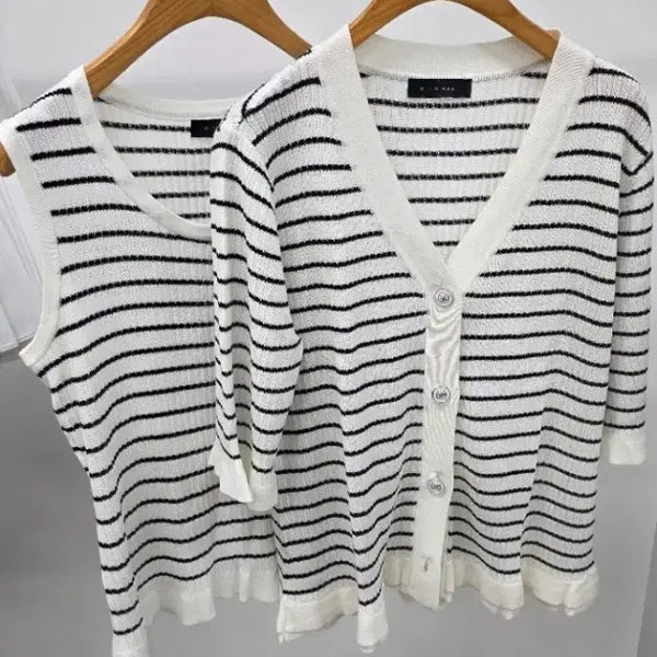 [BUNJANG] Misha Summer Cardigan and Tank Top Set / (@땡처리)미샤 여름 가디건
