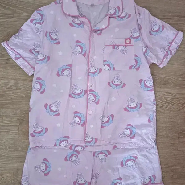 [BUNJANG] SPAO Sanrio My Melody Short Pajamas (Size S) / [S]스파오 파자마 산리오 마이멜로디 잠옷 스파오 반팔잠옷 마멜 키티