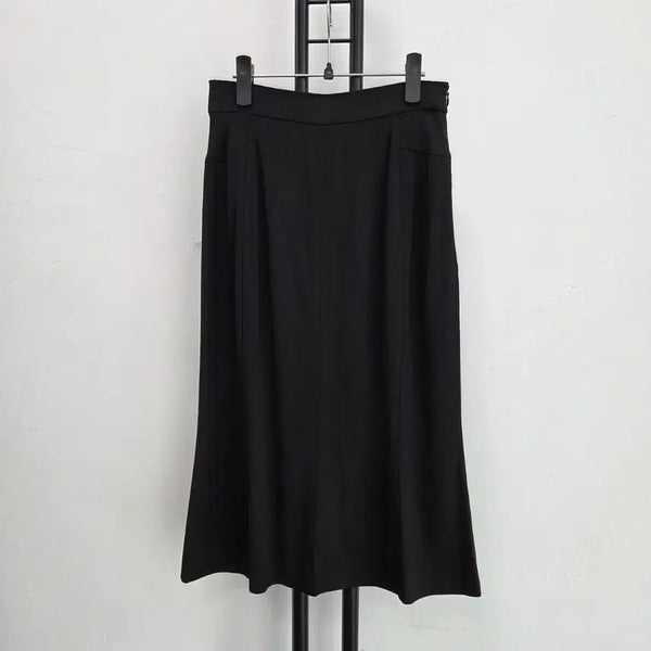 [BUNJANG] Dolce & Gabbana D&G Black Viscose Blend Long Skirt / 정품 돌체앤가바나 D&G 블랙 롱 스커트
