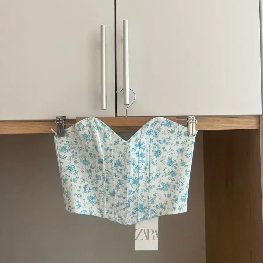 [BUNJANG] Zara Floral Tube Top / 자라 플로럴 튜브탑 나시