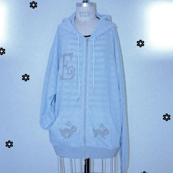 [BUNJANG] Eessay Summer Ha-Ru Hoodie Sky Blue / (새상품) 에쎄이 eessay 썸머 하루 후디 SKY BLUE