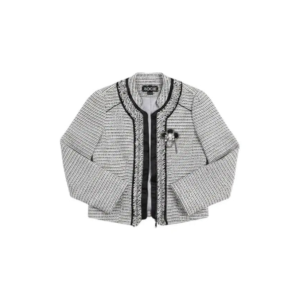 [BUNJANG] SOCIE Tweed Suit Jacket BK / 여성55/ SOCIE 쏘시에 트위드 정장 자켓 BK 35-138