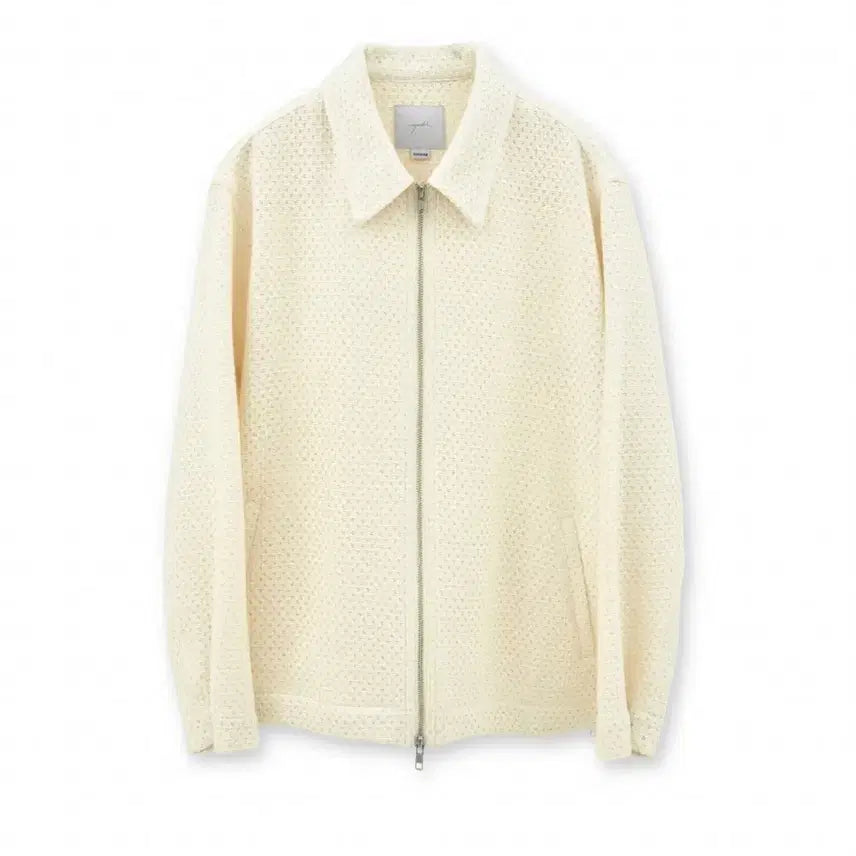 [BUNJANG] YOUS Zip-up Collar Jacket Ivory / 유스 집업 카라 자켓 아이보리 새상품