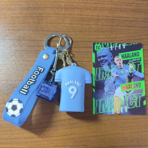 [BUNJANG] Erling Haaland Manchester City Football Kit Keychain + Keycap + Card Set / 홀란드 유니폼 키링+키캡+카드 세트