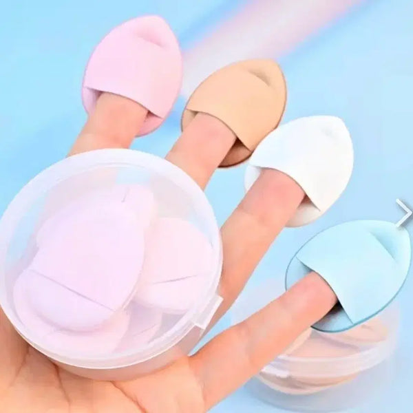 [BUNJANG] Air Cushion Puff Set (5 pcs + Case) / 에어쿠션 퍼프 5개+ 케이스 세트.새상품