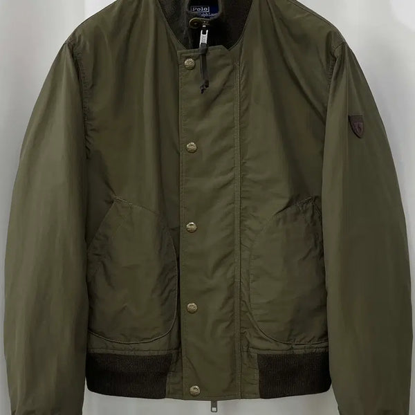 [BUNJANG] Polo Ralph Lauren Olive Cotton Blend Utility Deck Jacket / 폴로 랄프로렌 올리브 코튼블렌드 유틸리티 덱자켓