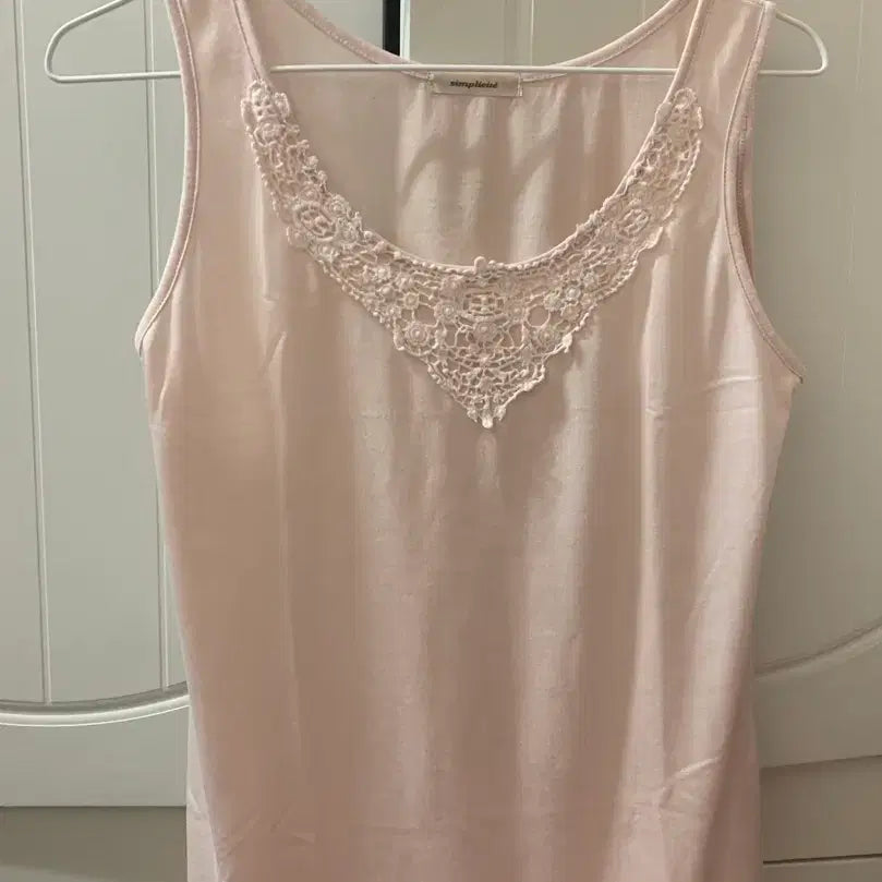 [BUNJANG] Vintage Pink Sleeveless Top / 일본빈티지 핑크 나시 슬리브리스