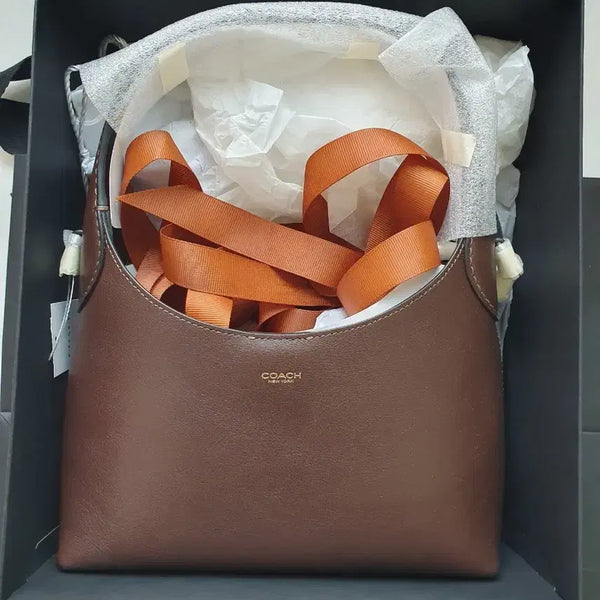 [BUNJANG] Coach Brooklyn 23 Chain Leather Shoulder Bag CW614 B4MPL / [새상품]코치 브루클린 체인 가죽 숄더백 23 CW614 B4MPL