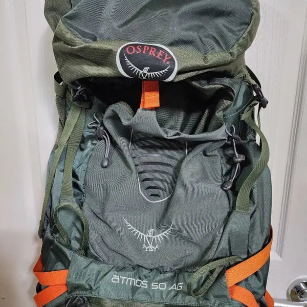 [BUNJANG] Osprey Atmos 50 AG & Aura 50 AG Hiking Backpack Set / 오스프리 Atmos 50 AG 와 아우라50등산 배낭 그린