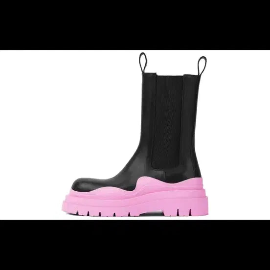 [BUNJANG] Bottega Veneta Black Pink Chelsea Boots / 보테가베네타 블랙 핑크 첼시 부츠