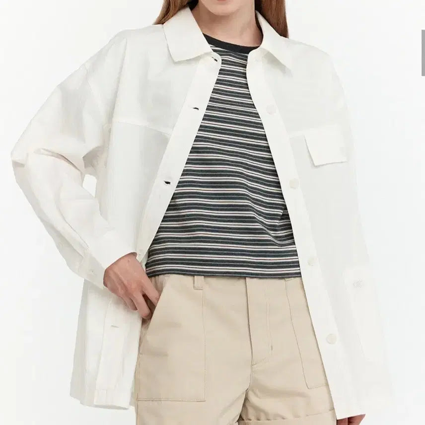 [BUNJANG] OIOI Collection Cotton Shirt Jacket / 오아이오아이 컬렉션 코튼 셔츠 자켓