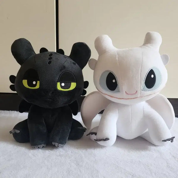[BUNJANG] How to Train Your Dragon Toothless & Light Fury Plush Bundle Set / 드래곤 길들이기 드길 투슬리스 라이트퓨리 인형 일괄