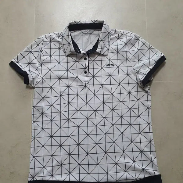 [BUNJANG] Ping Women's Golf Wear Short Sleeve Polo Shirt Size 95 / Ping(여95)골프웨어 반팔카라티