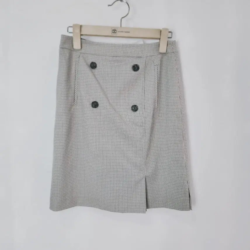 [BUNJANG] Roem Check Pattern Skirt Suit Style / 로엠 체크 패턴 스커트 정장 스타일