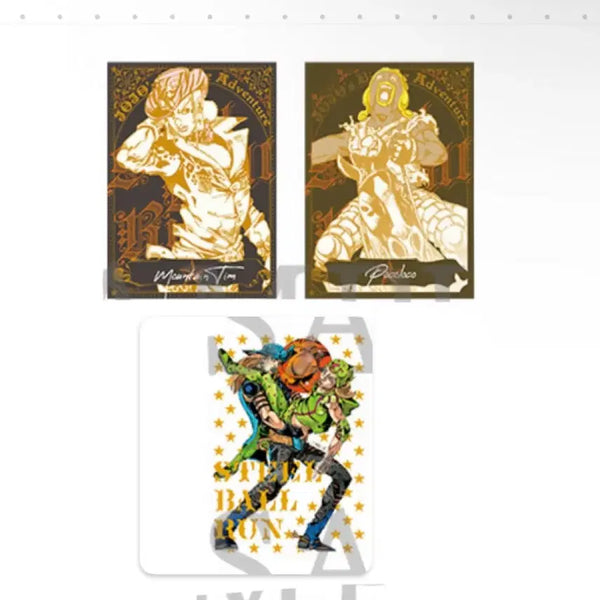[BUNJANG] JoJo's Bizarre Adventure Caravan Gilt Clear Card Bundle Set / 일괄) 죠죠 카라반 금박 클리어카드 죠니 자이로 마운틴팀 포코로코