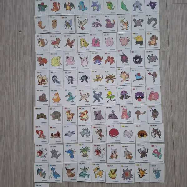 [BUNJANG] Pokemon Sticker 1st Generation (3-Digit Code) / 포켓몬 띠부씰 1세대 3자리 판매