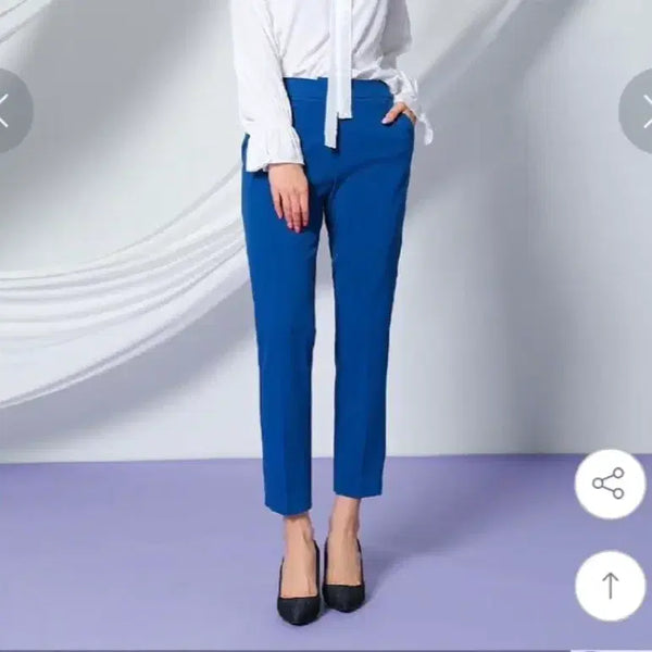 [BUNJANG] Soup Women's Blue Summer Slacks / 블루 슬랙스 Soup 여성 여름 슬랙스 새제픔