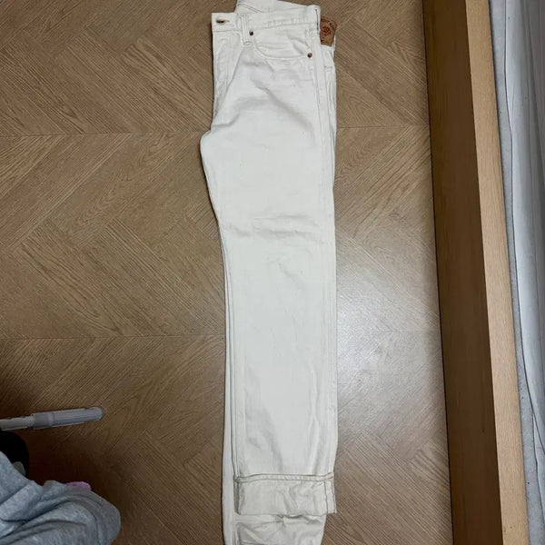 [BUNJANG] Fullcount 1108 34/34 Ivory Denim Pants / 풀카운트1108 34/34