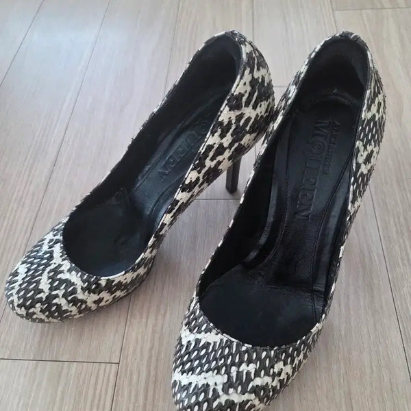 [BUNJANG] Alexander McQueen Snake Print Pumps / 알렉산더맥퀸 뱀피 패턴 펌프스힐