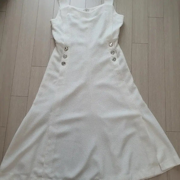 [BUNJANG] Objet Button Point Dress / 오브제 버튼포인트 원피스