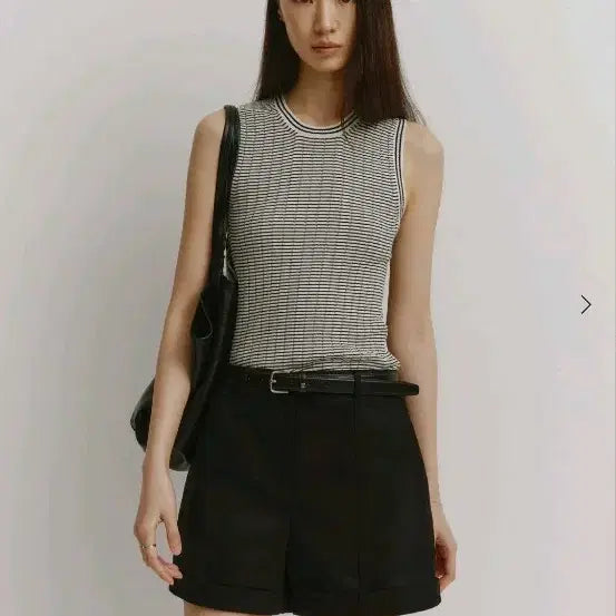 [BUNJANG] sie Ellie Essential Sleeveless Black Mix S / 시에 sie 일리 에센셜 슬리브리스