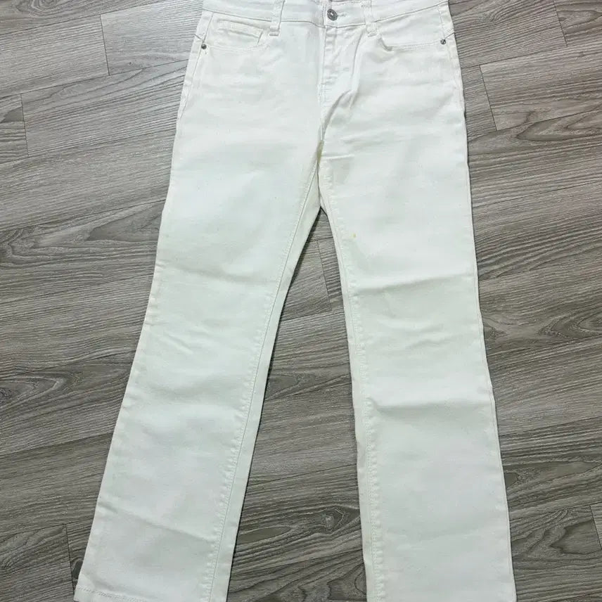 [BUNJANG] A+G White Bootcut Pants / A+G 화이트 부츠컷 팬츠