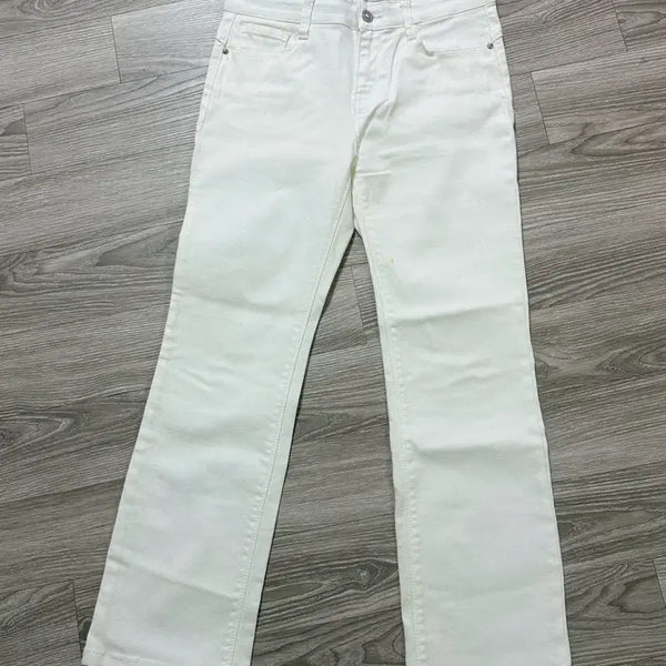 [BUNJANG] A+G White Bootcut Pants / A+G 화이트 부츠컷 팬츠