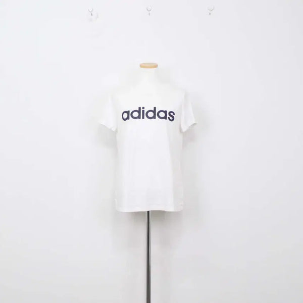 [BUNJANG] Adidas Women's Round Neck Short Sleeve T-Shirt White L / [정품]아디다스 여성 라운드 반팔 티셔츠 화이트 L 정인샵