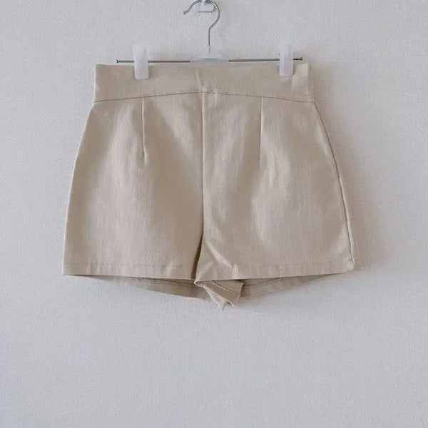 [BUNJANG] Beige Linen Shorts (Size M) / 베이지 린넨 반바지 M