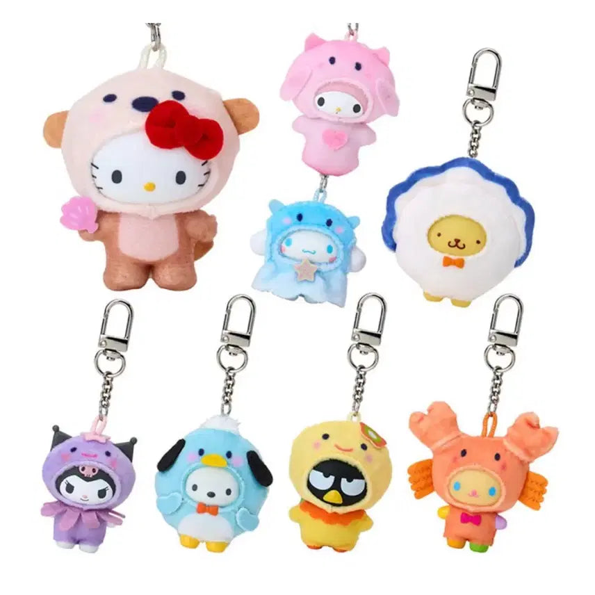 [BUNJANG] Sanrio Chibitomo Series 2 Marine Animal Charm Set / 새상품 산리오 치비토모 시리즈2 해양동물 키링 치빗토모 전8종