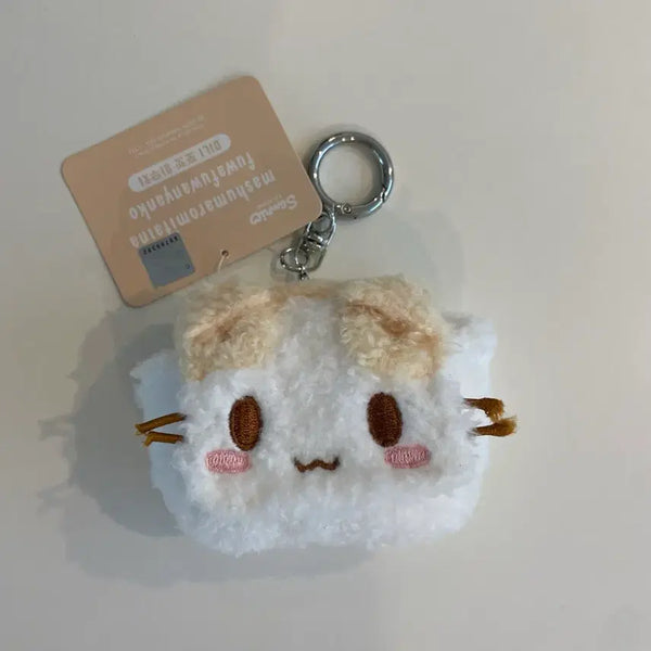 [BUNJANG] Sanrio Marshmallow Pocket Mini Pouch Keychain for AirPods / 새상품) 마슈마로 포켓 미니 파우치 키링 에어팟파우치키링 산리오 정품