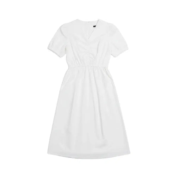 [BUNJANG] GOBSLMURI Shirring Short-Sleeve Dress / 여성F/ 국내제작 GOBSLMURI 셔링 반팔 원피스 WT