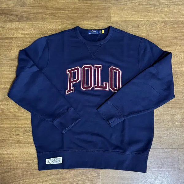[BUNJANG] Polo Ralph Lauren Logo Fleece Sweatshirt Navy M / 폴로 로고 플리스 스웨트셔츠 네이비 M