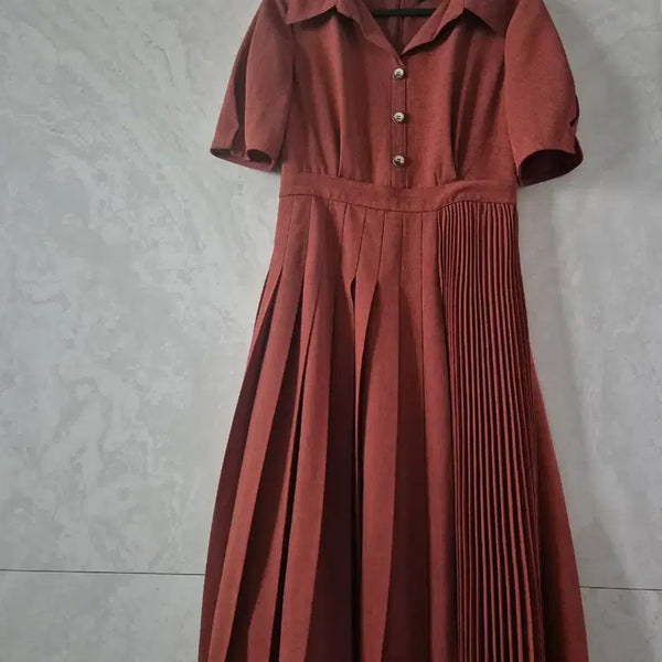 [BUNJANG] Kenneth Lady Polyester Midi Dress / 케네스레이디