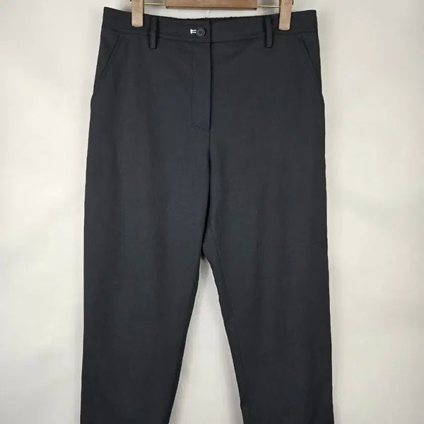[BUNJANG] KUHO Linen Blended Tapered Pants Black / [무료배송]구호 70-99(6) 린넨 블랜디드 테이퍼드 팬츠 바지