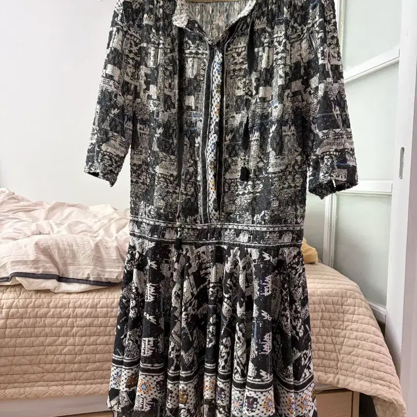 [BUNJANG] SJSJ Patterned Dress / SJSJ 패턴 원피스