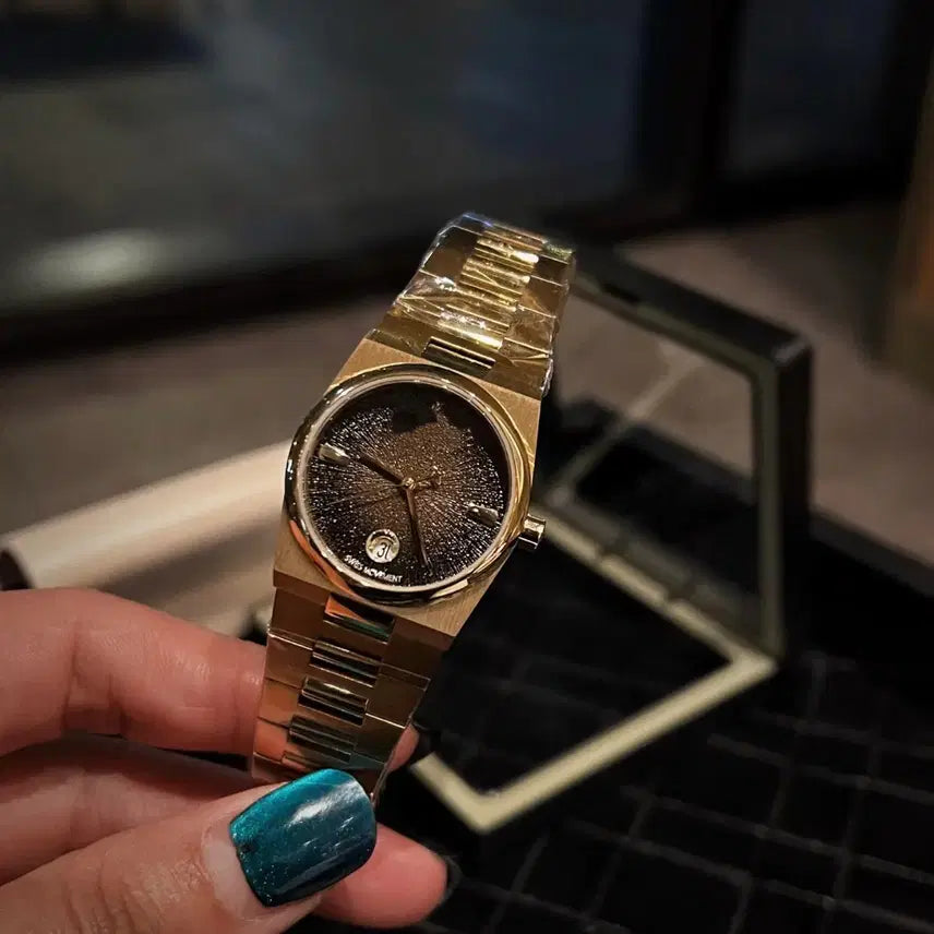 [BUNJANG] Vivienne Westwood Limehouse Gold Black Stardust Watch / 비비안 웨스트우드 라임하우스 골드 블랙 스타더스트 시계