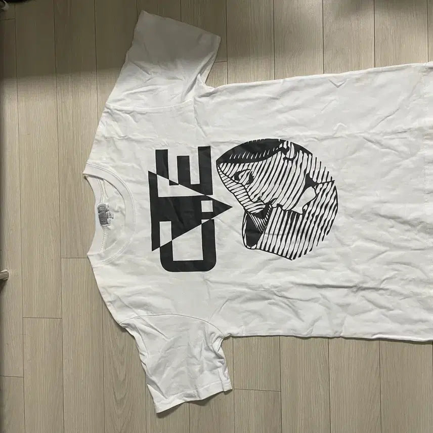 [BUNJANG] Carhartt WIP T-Shirt L White Black Print New / 카브엠트 반팔티 L 새상품