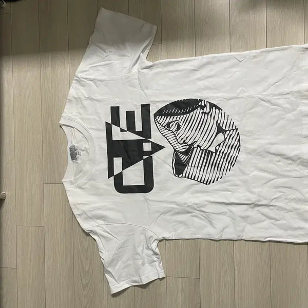 [BUNJANG] Carhartt WIP T-Shirt L White Black Print New / 카브엠트 반팔티 L 새상품