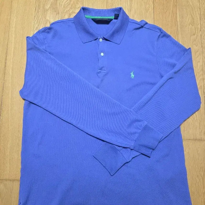 [BUNJANG] Polo Golf Ralph Lauren Men's Purple Long-Sleeve Pique Polo Shirt (Size L) / [정품] 폴로 골프 랄프로렌 남성 긴팔 카라티 (L사이즈 / PRO FI