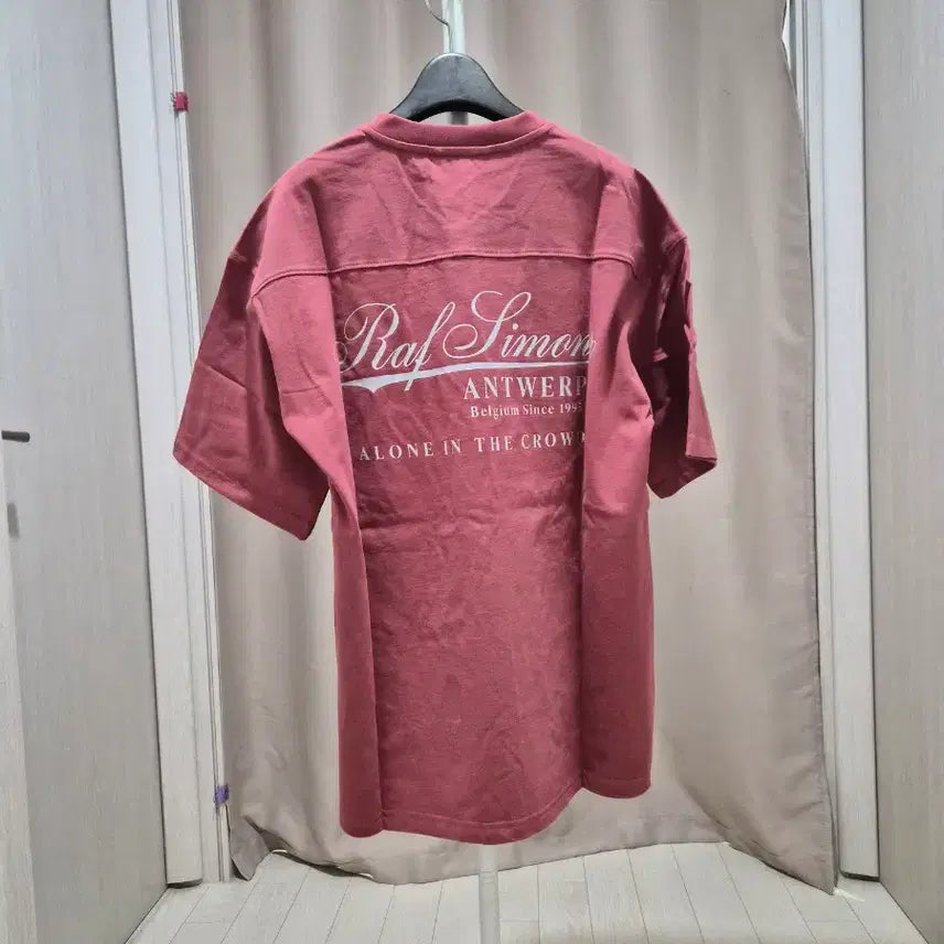 [BUNJANG] Raf Simons Wine Red Short Sleeve T-Shirt / 라프시몬스 와인색 반팔 티셔츠 95.새상품.정품