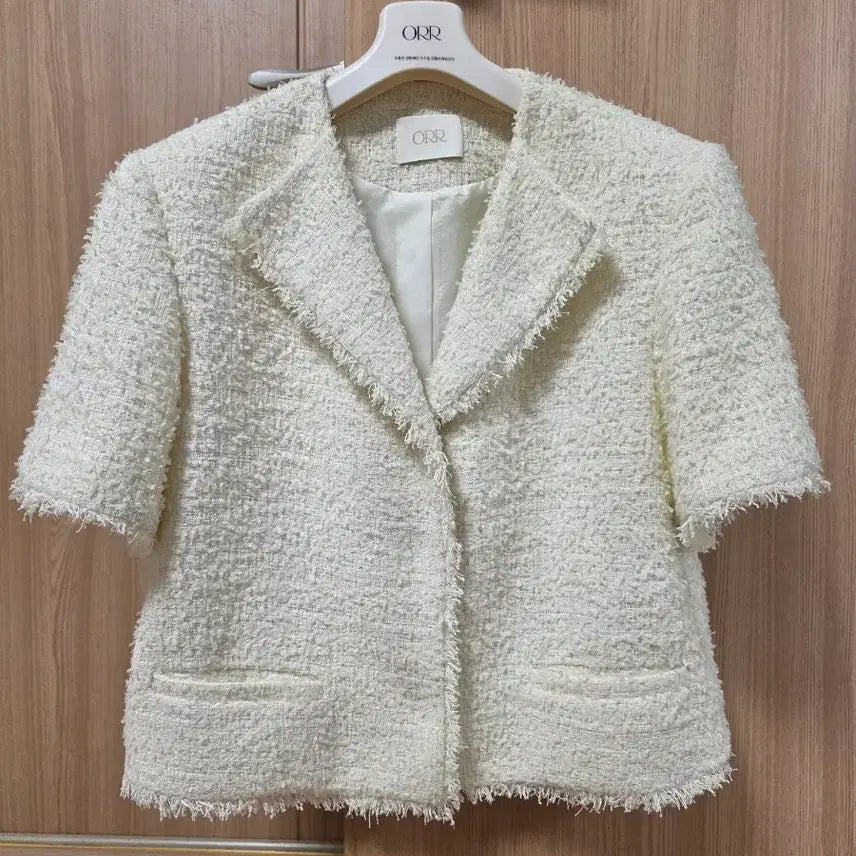 [BUNJANG] ORR Tweed Jacket Ivory M / ORR 오르 트위드 자켓 M