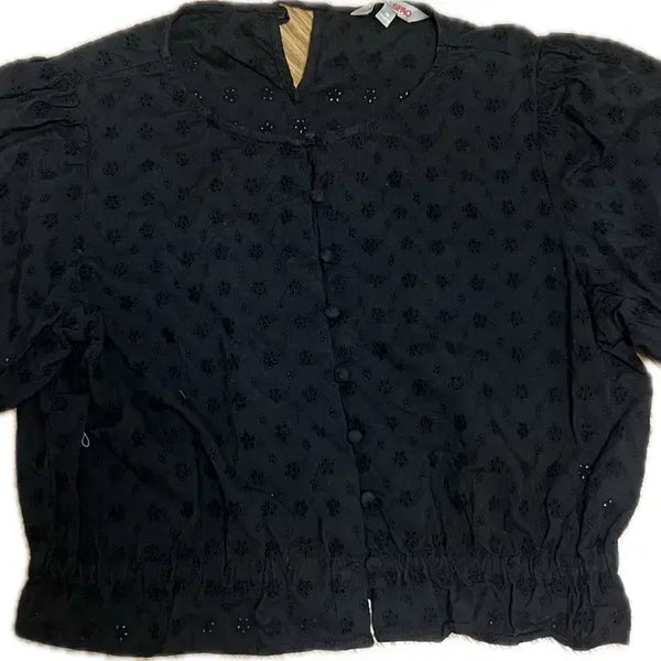 [BUNJANG] SPAO Black Puff Blouse / SPAO  블랙 퍼프 블라우스