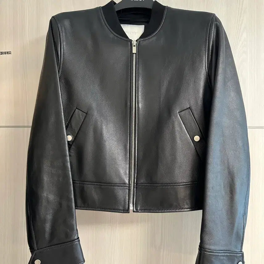[BUNJANG] YMER Real Leather Bomber Jacket / 유메르 리얼 가죽 봄버