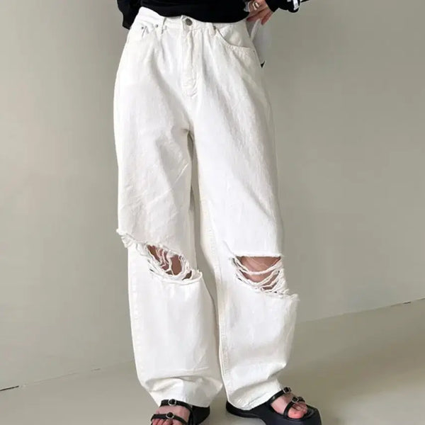 [BUNJANG] ootj White Denim Wide Fit Pants / ootj 화이트 데님 팬츠